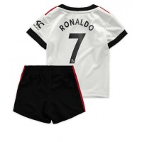 Manchester United Cristiano Ronaldo #7 Fußballbekleidung Auswärtstrikot Kinder 2022-23 Kurzarm (+ kurze hosen)
